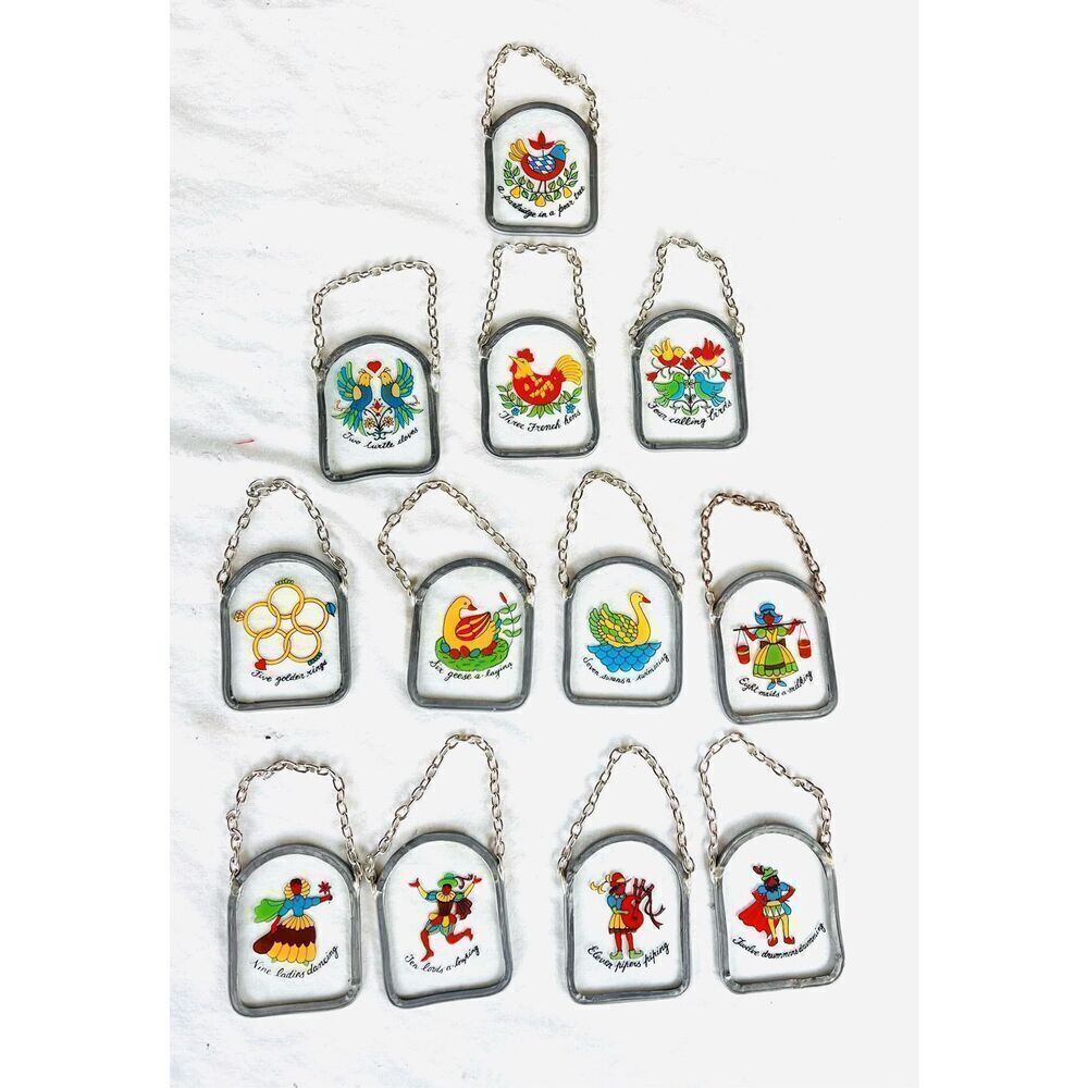 New in Box Vintage Carol Wright Gifts Twelve Days of Christmas Hanging Decor